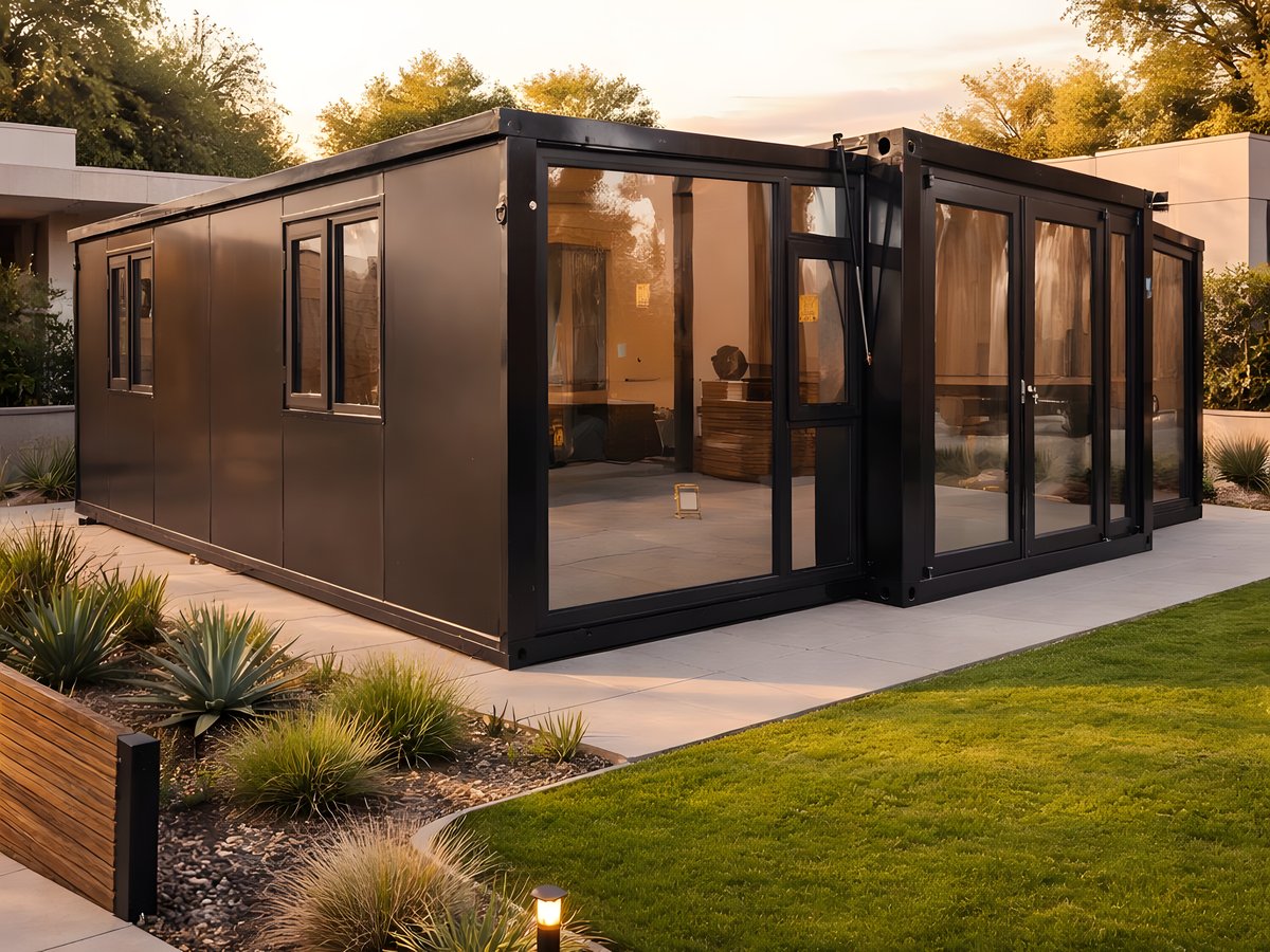 Casa modular prefabricada AVITA Comfort AV-30 de 55.8 m² instalada