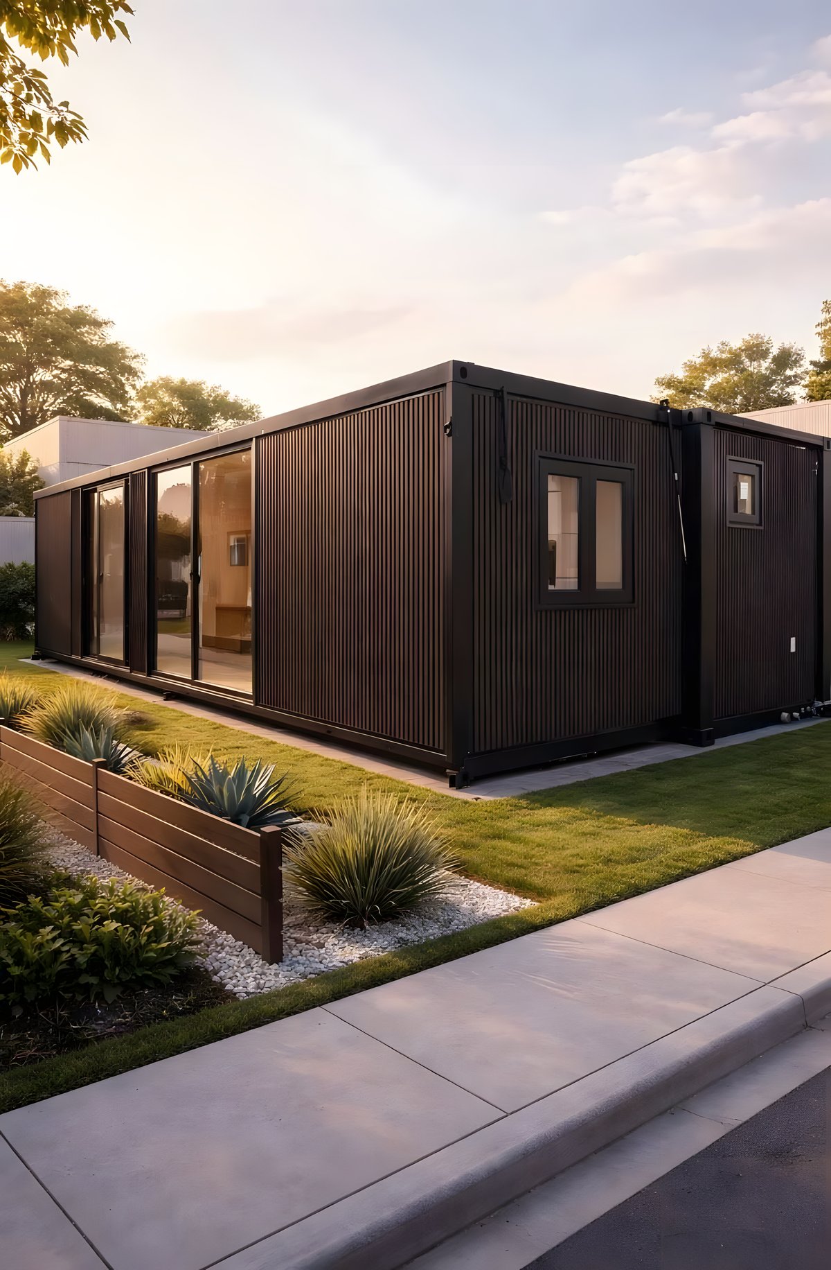 Casa modular prefabricada AVITA Deluxe de 73.2 m² instalada
