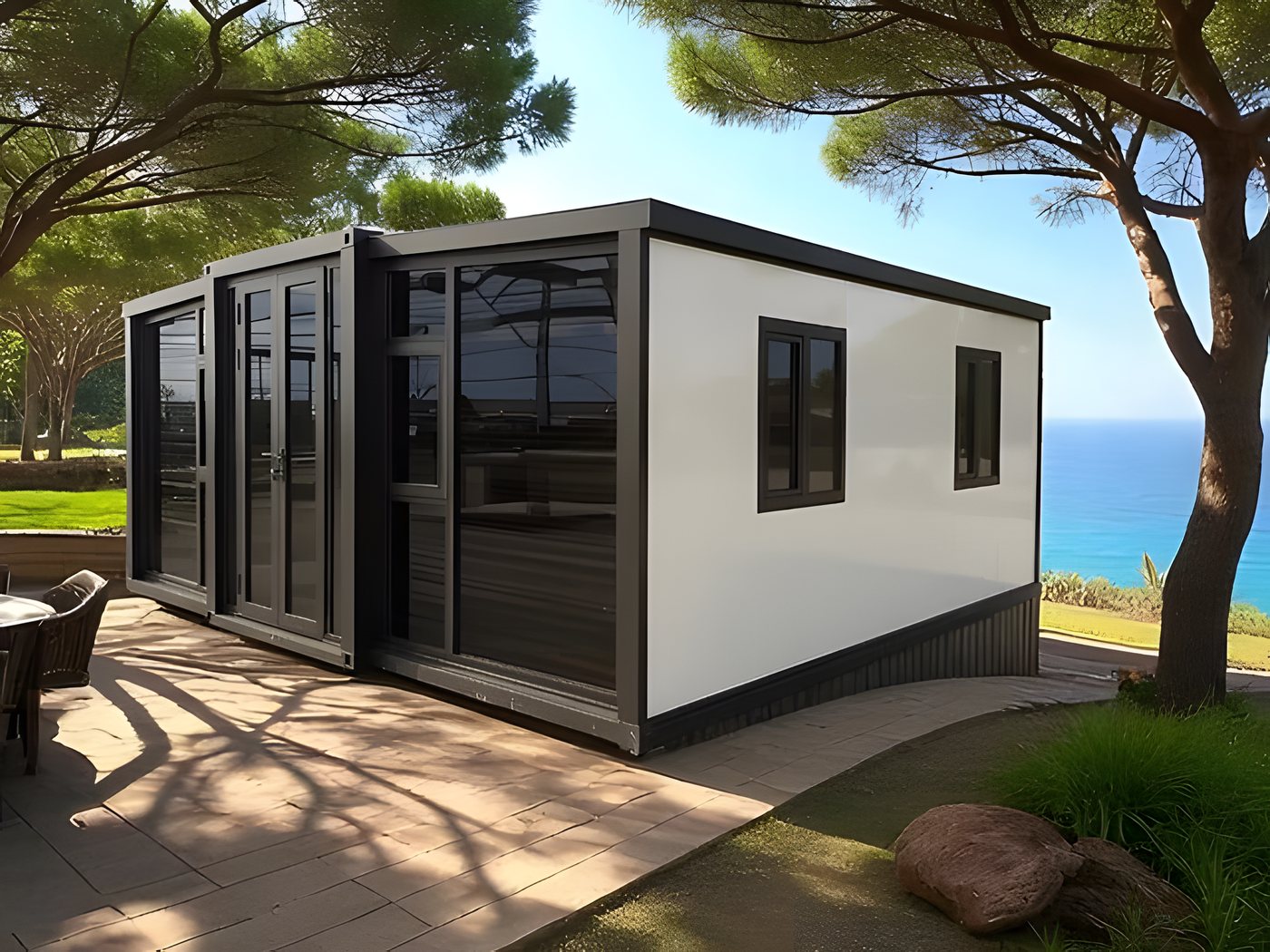 Casa modular prefabricada AVITA Easy AV-20 de 36.6 m² instalada