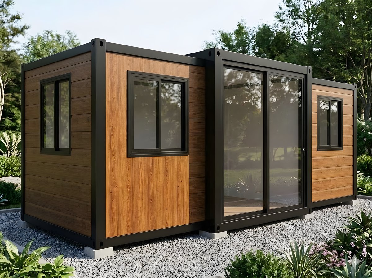 Casa modular prefabricada AVITA Mini AV-10 de 18.3 m² instalada